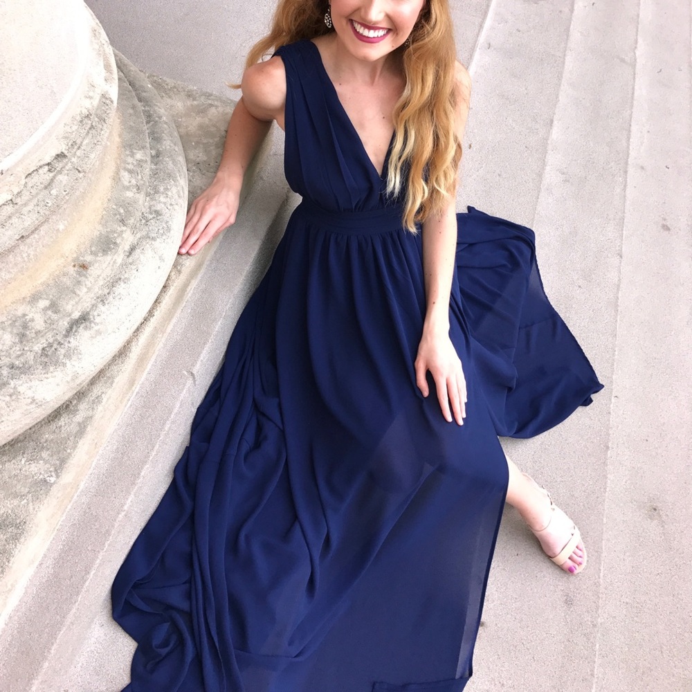 Navy Blue Formal Dress